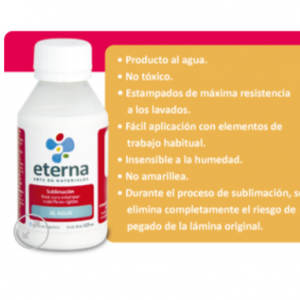 Polímero ETERNA Base para Sublimar al agua superficies rígidas      125ml