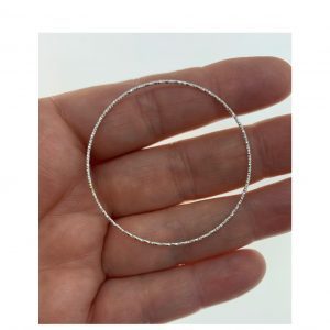 ARGOLLA GRANDE  TALLADA de fina plata  Italiana  Ley 925       1u