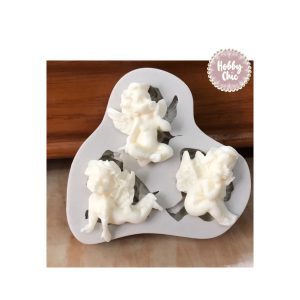 Molde de silicona  3 ángeles    1u