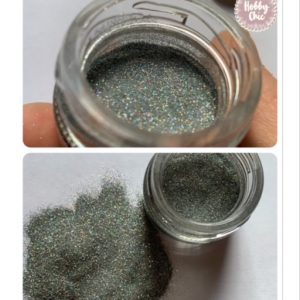 Glitter muy fino  unicornio plateado  10g