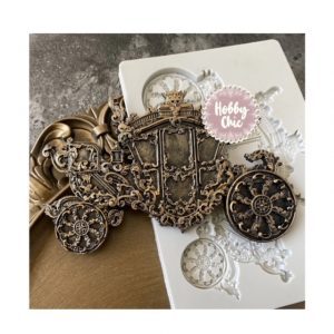 Molde de silicona con diseño CARROZA       1u