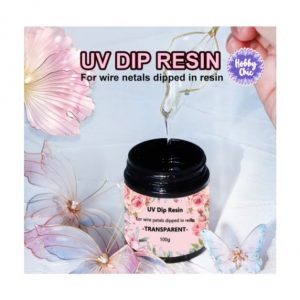 RESINA UV  DIP  cristal para arte con alambre.  100ml.  1u