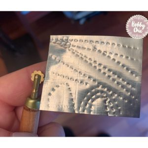 Rodillo repujado en Estaño.    modelo 1