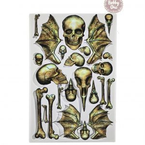 Molde  XL de silicona CALAVERAS VARIAS.   1u