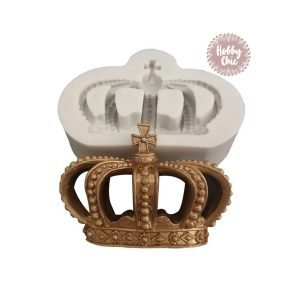 Molde de silicona  CORONA GRANDE       1u