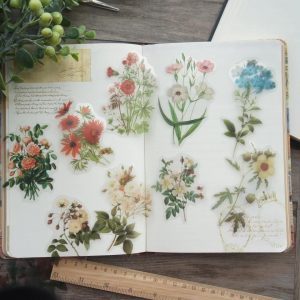 Láminas de PVC para decoupage  FLORES VARIAS .        1pack
