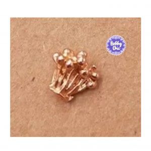 Centros de flores  PEQUEÑAS color ORO ROSA   10u