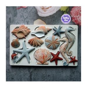 Molde XXL de  silicona con diseños: ANIMALES MAR    1u