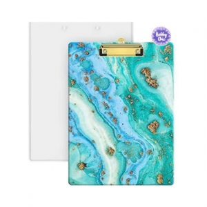 Molde de silicona PORTAPAPELES con CLIP dorado  para resina.  1u