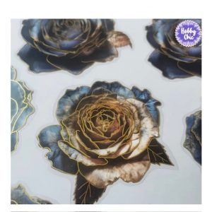 Láminas de PVC pegatinas decoupage  rosas RETRO MILAGRO .        1pack