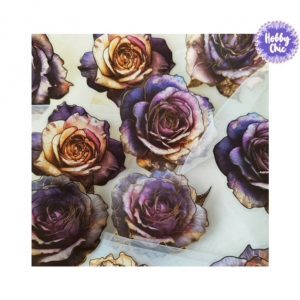 Láminas de PVC pegatinas decoupage  flores FANCY .        1pack