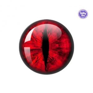 Ojos XXXL  de Vidrio   1 par 40 mm  ROJOS