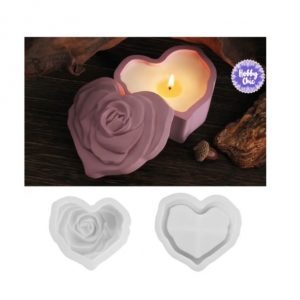 Molde de silicona JOYERO ROSA   1u