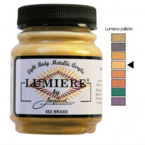 Jacquard Lumiere pintura acrílica metalizada  color   BRASS  66 ml