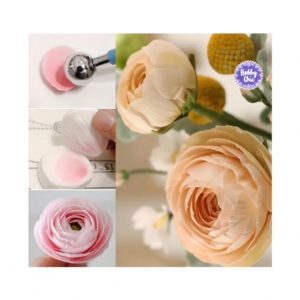 Molde de silicona de nervadura de RANÚNCULO    1par