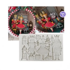 Molde  XL   CASCANUECES, RATÓN, BAILARINA    1u