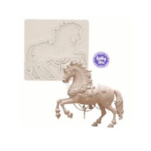 Molde de silicona  CABALLO CARRUSEL    1u