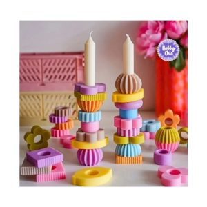 Pack moldes apilables  para  CANDELABROS      8u