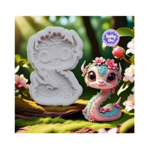 Molde de silicona Serpiente Kawaii         1u