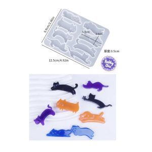 Molde de silicona PINZAS  GATOS   1u