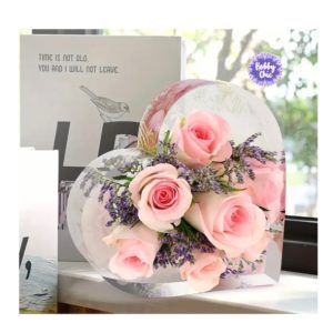 Molde de CORAZÓN  MEDIANO de silicona para resina    1u