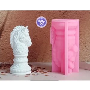 Molde 3D CABEZA CABALLO AJEDREZ  ORNAMENTADO        1u