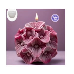 Molde de silicona  VELAS HORTENSIAS      1u