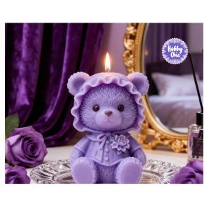 Molde  OSO DE PELUCHE  3D   VELAS    1u