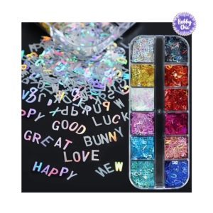 Alfabeto holográfico de lentejuelas     1u