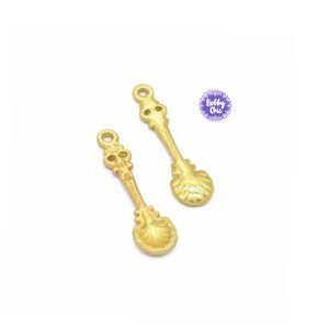 Pequeña CUCHARITA DORADA para  mini casita      2u