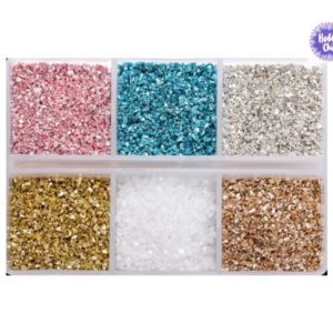 Caja de piedras de vidrio para resina     30g