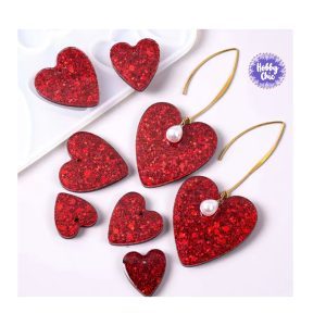 Molde de AROS para resina  CORAZÓN       1u