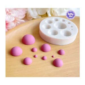 Molde de silicona  MITAD DE ESFERA de distintos tamaños  1u