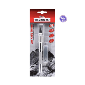 BRÚNDERG cortador  de arte hoja DE ACERO y 2 repuestos     1u