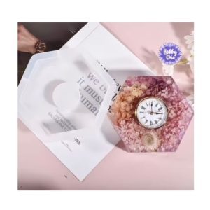 Pack molde HEXAGONAL  GRANDE + RELOJ   para resina    1u