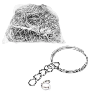 Argollas para LLAVERO 24mm con cadena    10u