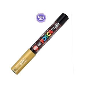 POSCA -1M - Marcador Acrílico Extra Fino DORADO  (Japonés). 1u