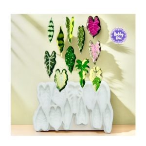 Molde de silicona de 11 HOJAS PLANTAS TROPICALES   1u