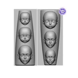 Molde de silicona  XXS MINI  CARITAS    1u