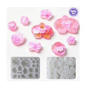 Molde de silicona  ORQUÍDEA  PEQUEÑITA   1u